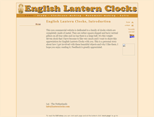 Tablet Screenshot of lanternclocks.com